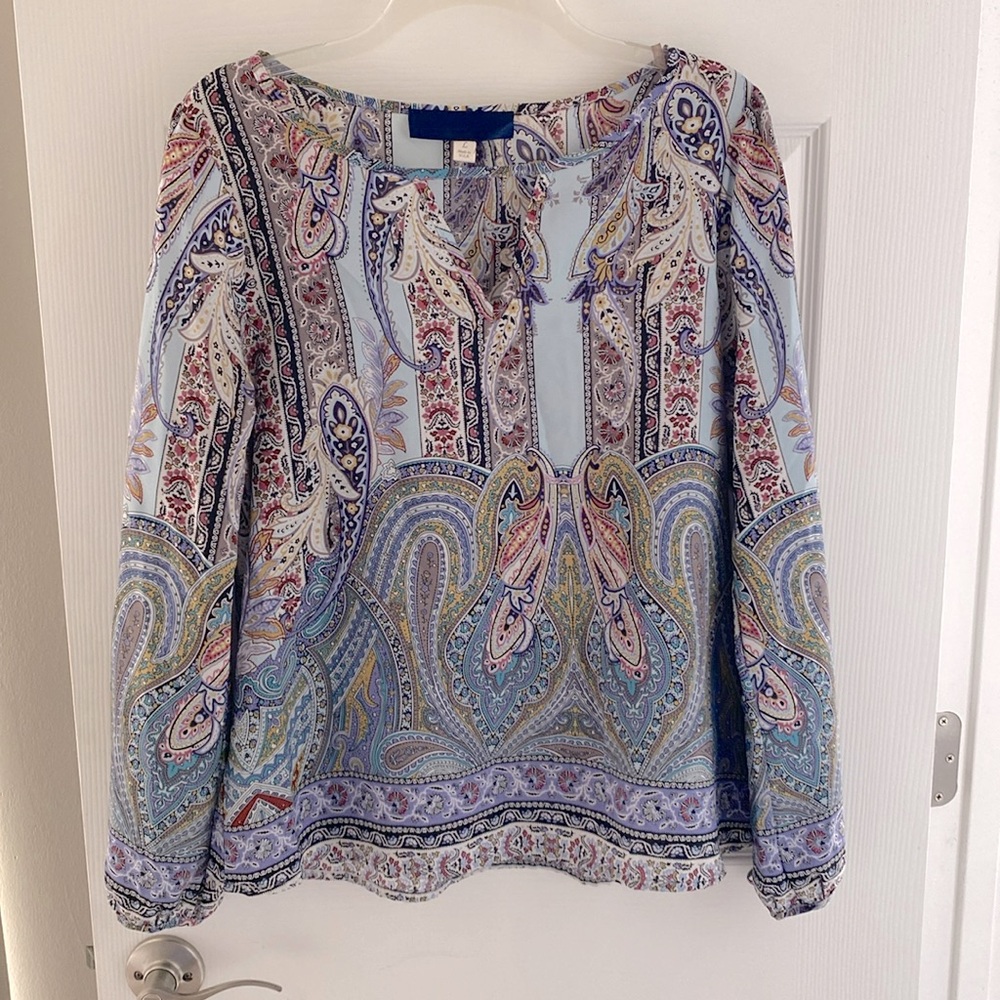 Beautiful Peasant top blouse. Size L